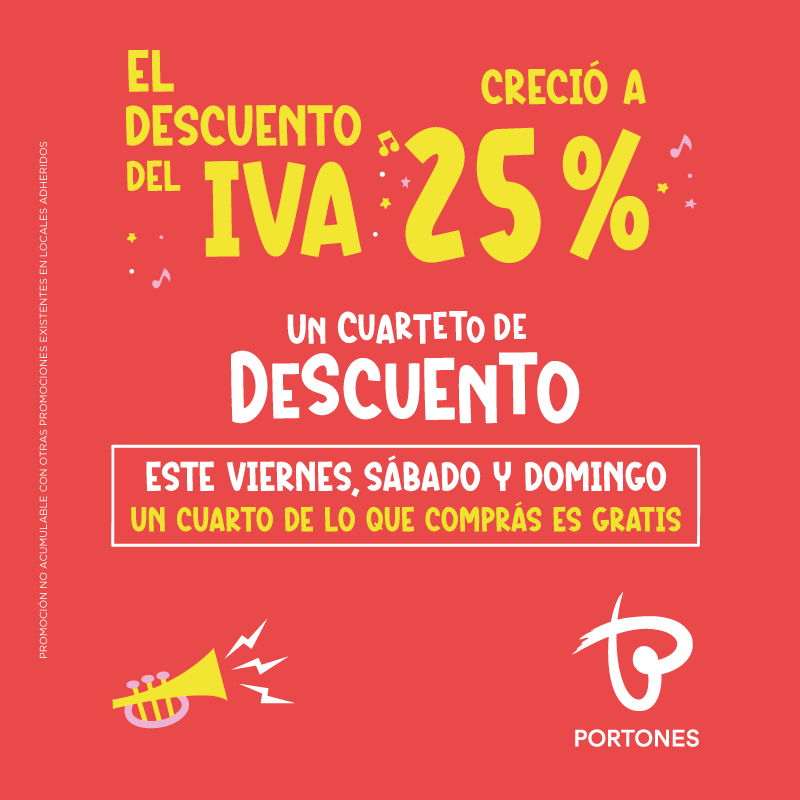 El IVA creció un 25% de decuento