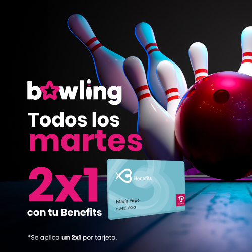 2x1 en Bowling con tu Benefits los martes