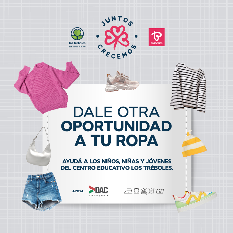 Doná tu ropa y ayudá a Los Tréboles